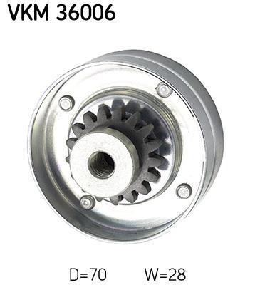Polea inversión/guía, correa auxiliar servicios SKF ref. VKM 36006